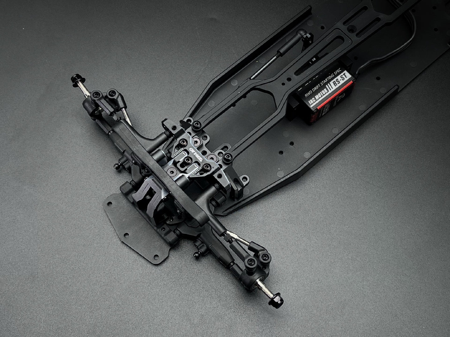 Team AD-XF Front Gearbox/Bulk Head Conversion Kit BLACK - AD-9019B