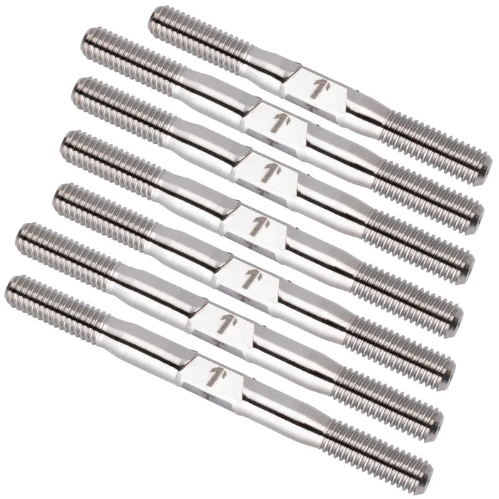 Pro Duty 3.5mm Titanium Turnbuckles - Raw Titanium - Xray XB2 '24