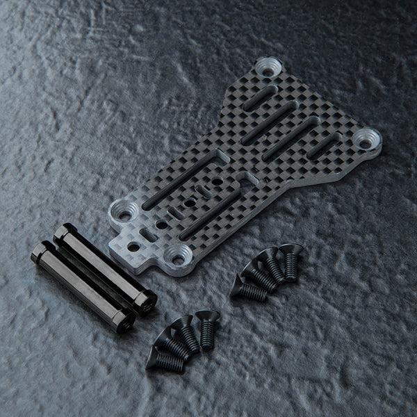 MST RMX 4 Carbon lightweight rear link plate set (black) - 210735BK