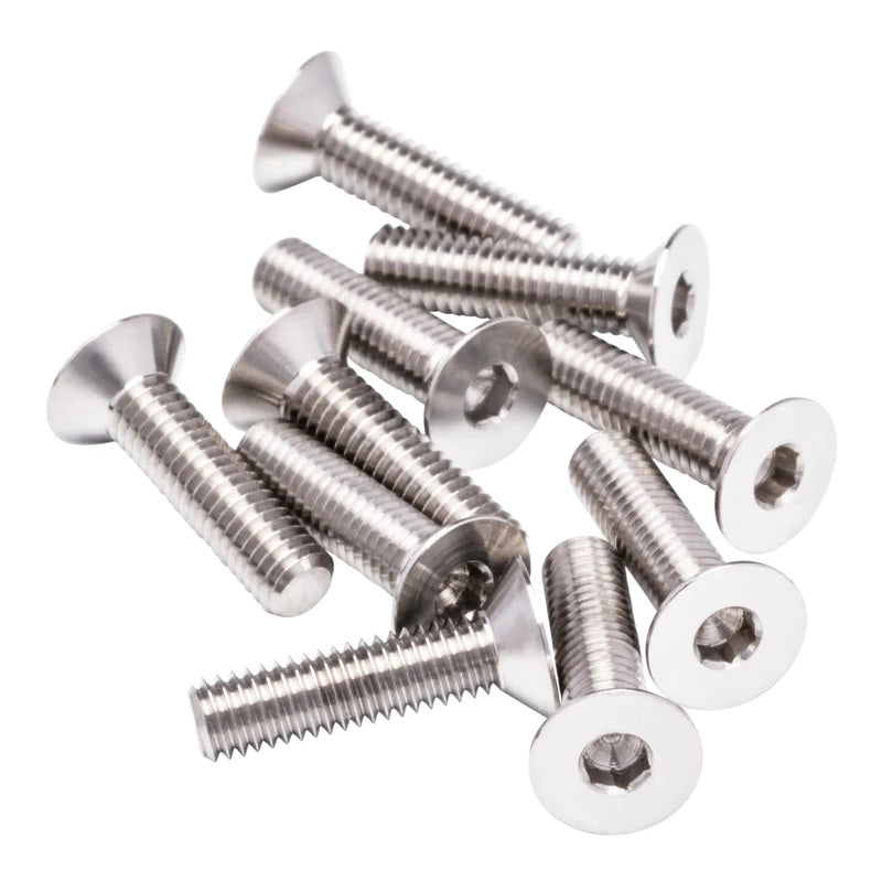 Pro Duty Titanium Screws - Flat Head - M3x12 - 5pcs