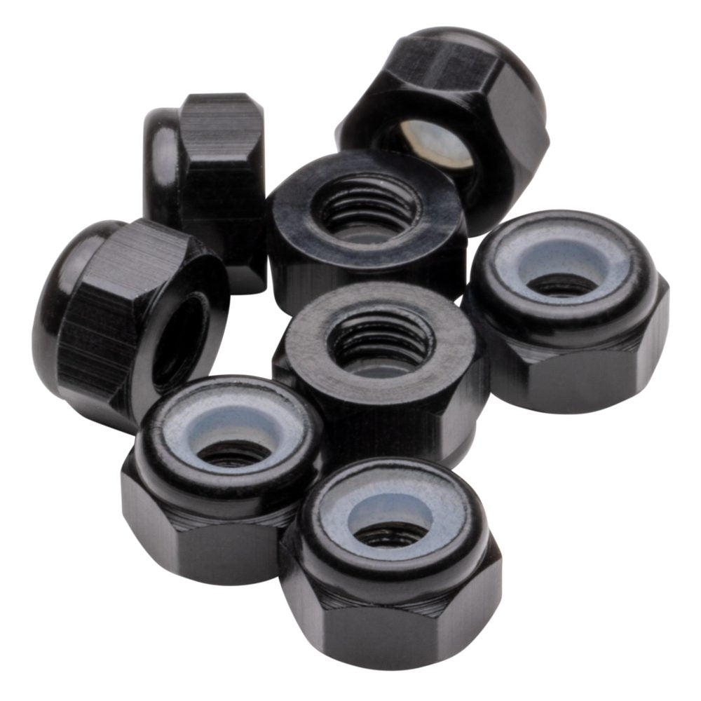 M3 Premium aluminium Locknuts - Black - 8pcs