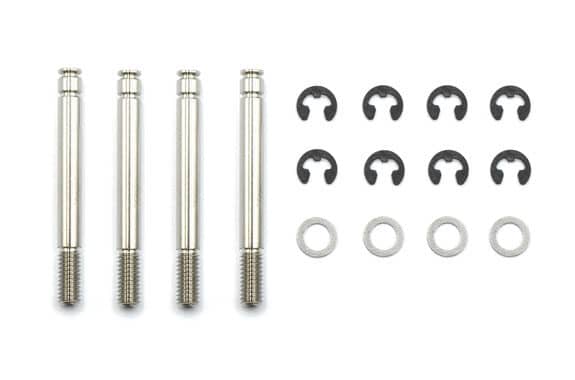 Reve D SPM Titanium Shock Shafts 3mm × L=28.3mm 4pcs (inc. E-Rings) RT-012