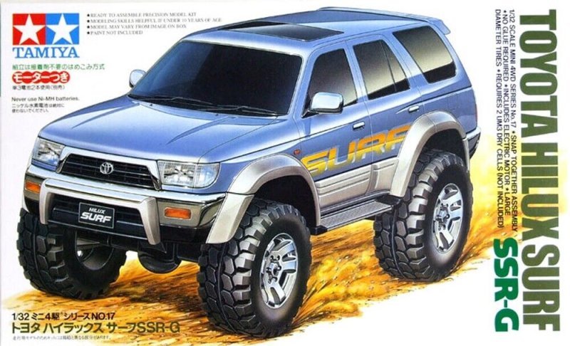 Tamiya 1/32 Mini 4WD Toyota Hilux Surf SSR-G Chassis Kit 19017