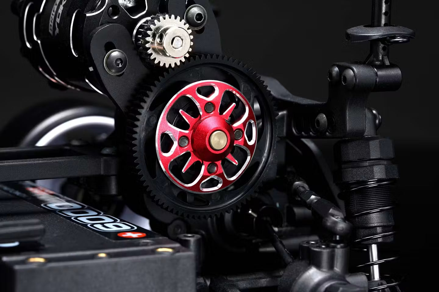 Yokomo Alum. L.W. Spur Gear Hub (Red) - RD-630R