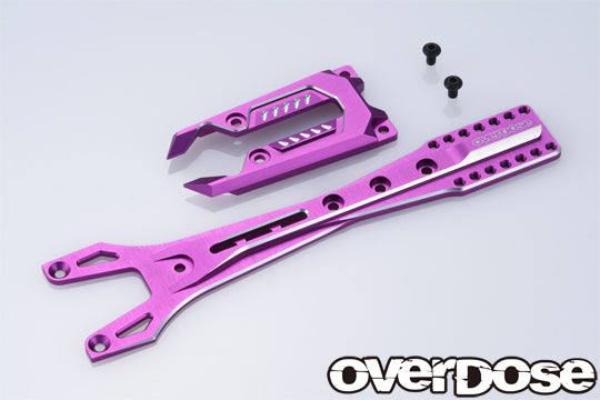 OVERDOSE Aluminum Upper Chassis Set (For GALM series / Purple) - OD3817