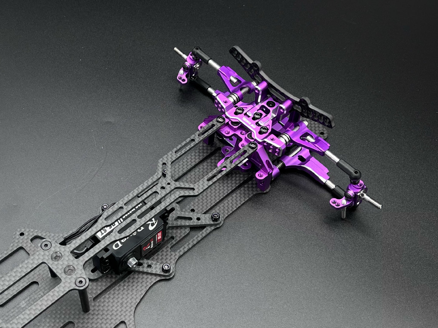 Team AD-XF Front Gearbox/Bulk Head Conversion Kit PURPLE - AD-9019P