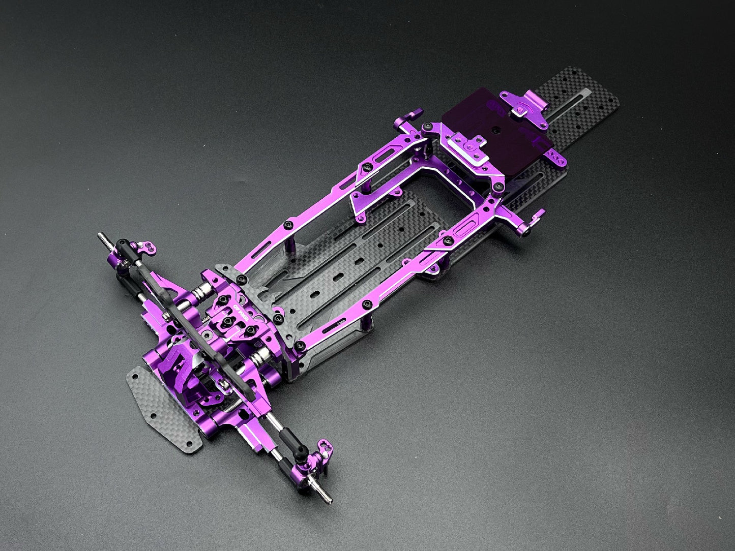 Team AD-XF Front Gearbox/Bulk Head Conversion Kit PURPLE - AD-9019P