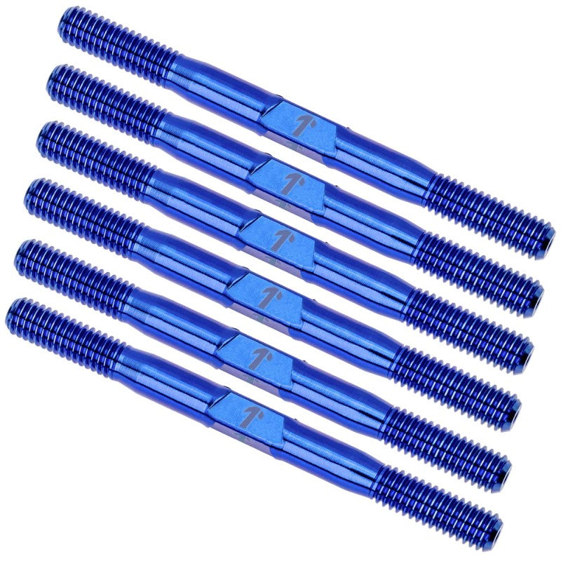 Pro Duty 3.5mm Titanium Turnbuckles - Blue Anodised - Mugen MSB1