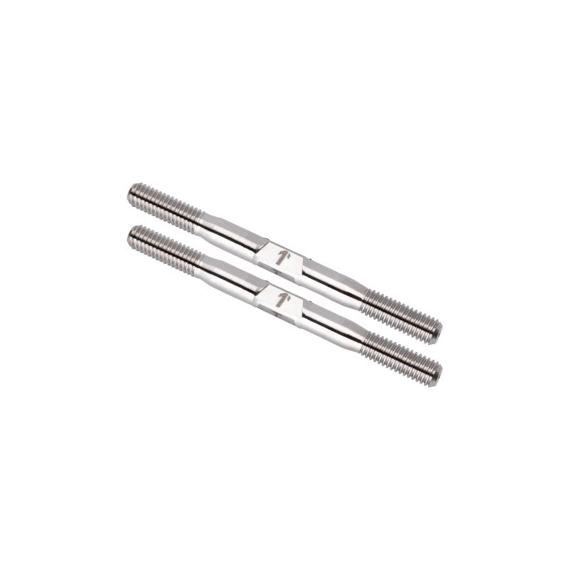 Pro Duty 3.5mm Titanium Turnbuckles - Raw Finish - pr (M3.5 x 76mm)