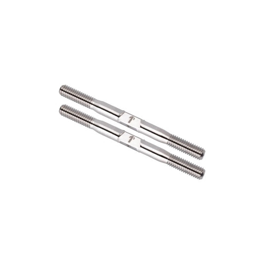 Pro Duty 3.5mm Titanium Turnbuckles - Raw Finish - pr (M3.5 x 66mm)