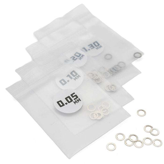 1Up Microtune Shims - 4.0mm ID (0.05, 0.1, 0.2, 0.3 - 10 pcs each)