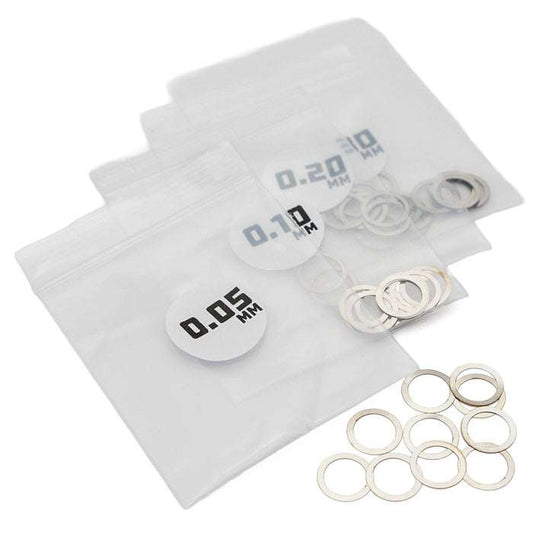 1Up Microtune Shims - 8.0mm ID (0.05, 0.1, 0.2, 0.3 - 10 pcs each)