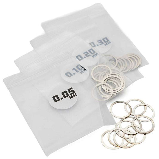 1Up Microtune Shims - 12.0mm ID (0.05, 0.1, 0.2, 0.3 - 10 pcs each)