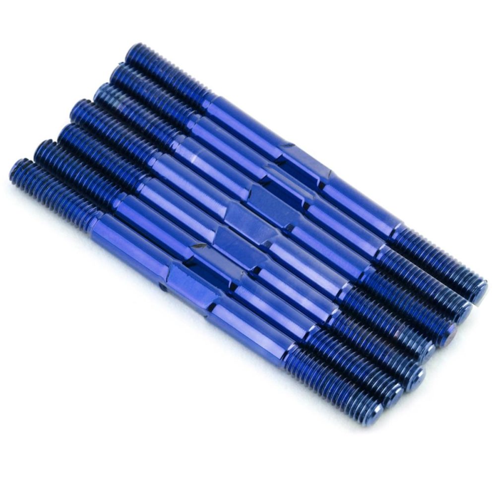 Pro Duty 3.5mm Titanium Turnbuckles - Polished Blue - AE T6.2 & SC6.2 (D)