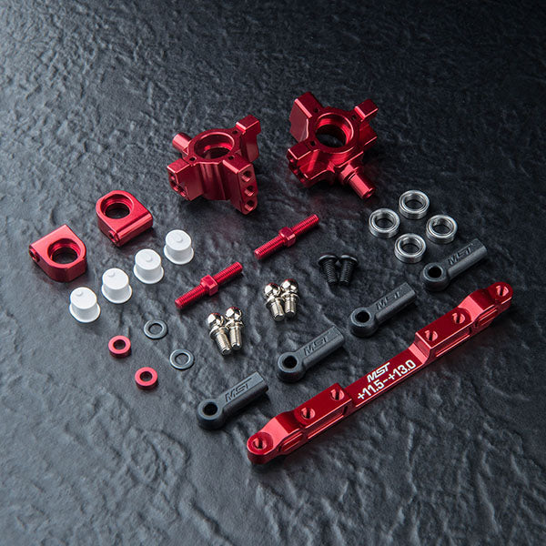 MST Alum. TMB rear hub set (red) - 210719R