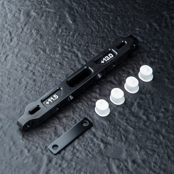 MST RMX 4 Alum. adj. lower arm mount set (+11.5~13.0) (black) - 210731BK