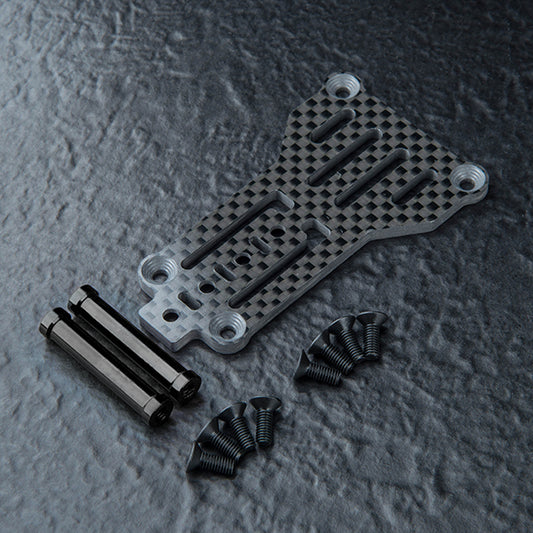 MST RMX 4 Carbon lightweight rear link plate set (black) - 210735BK