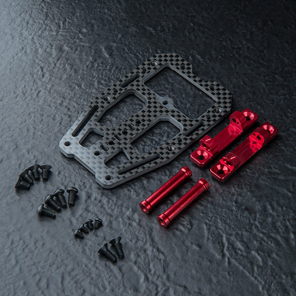 MST RMX 4 Carbon lightweight front head mount (red) - 210736R