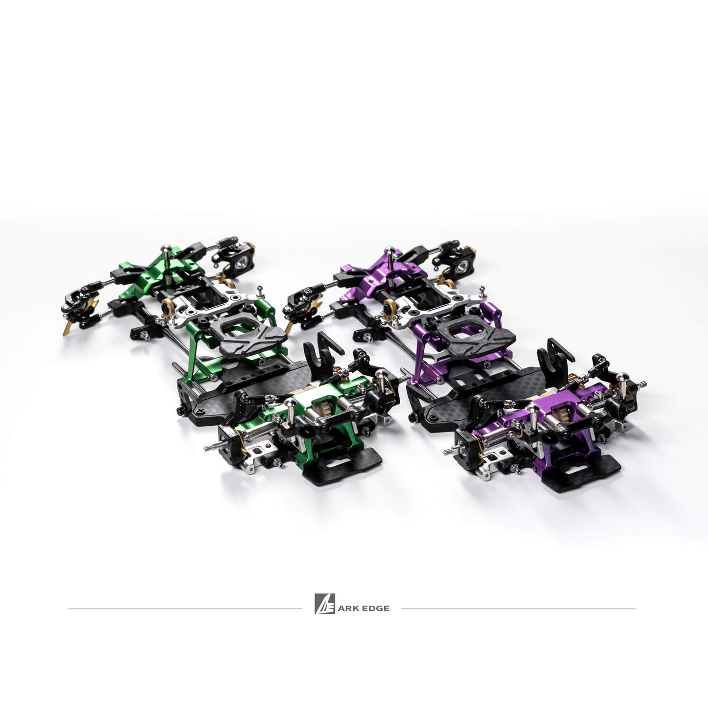 ARKEDGE AE24X PRO 1/24 SCALE RWD RC DRIFT CHASSIS GREEN [Pre-Assembled] - aedfx24lyz