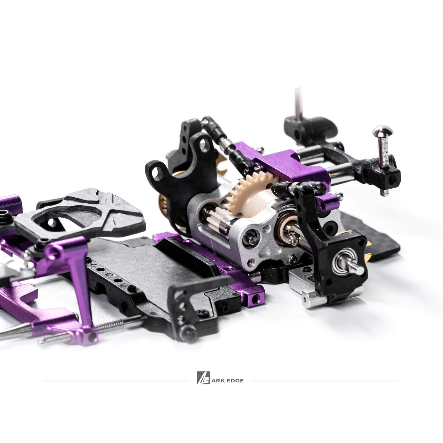 ARKEDGE AE24X PRO 1/24 SCALE RWD RC DRIFT CHASSIS PURPLE [Pre-Assembled] - aedfx24zyz
