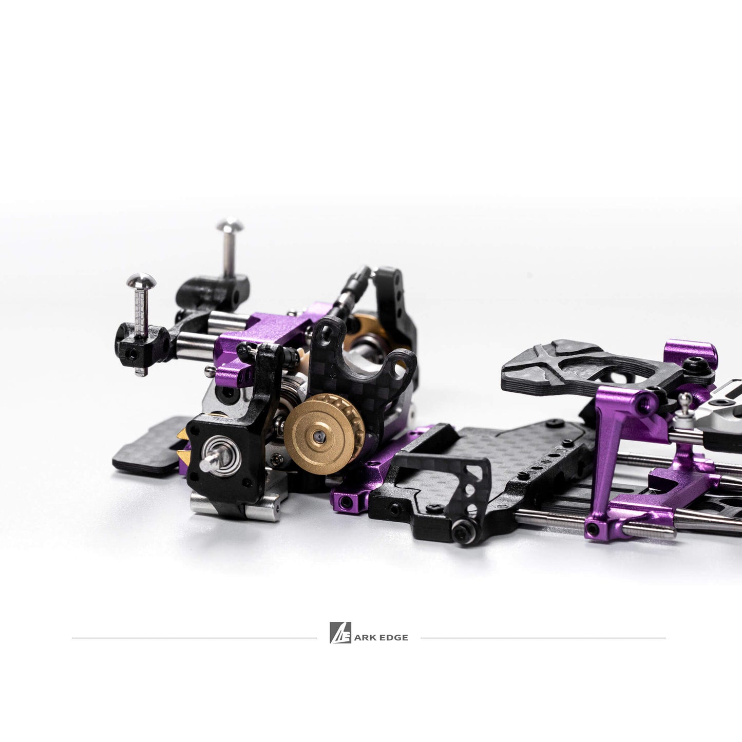 ARKEDGE AE24X PRO 1/24 SCALE RWD RC DRIFT CHASSIS PURPLE [Pre-Assembled] - aedfx24zyz