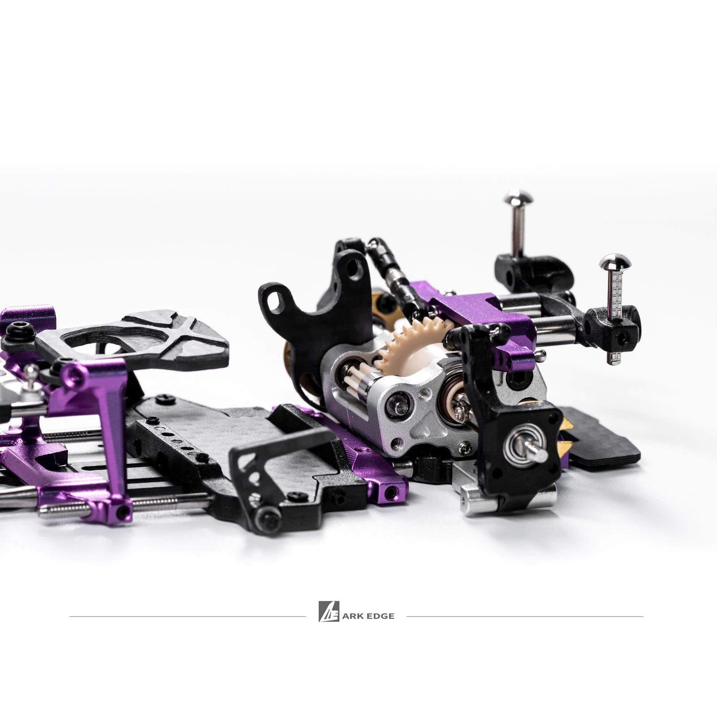 ARKEDGE AE24X PRO 1/24 SCALE RWD RC DRIFT CHASSIS PURPLE [Pre-Assembled] - aedfx24zyz