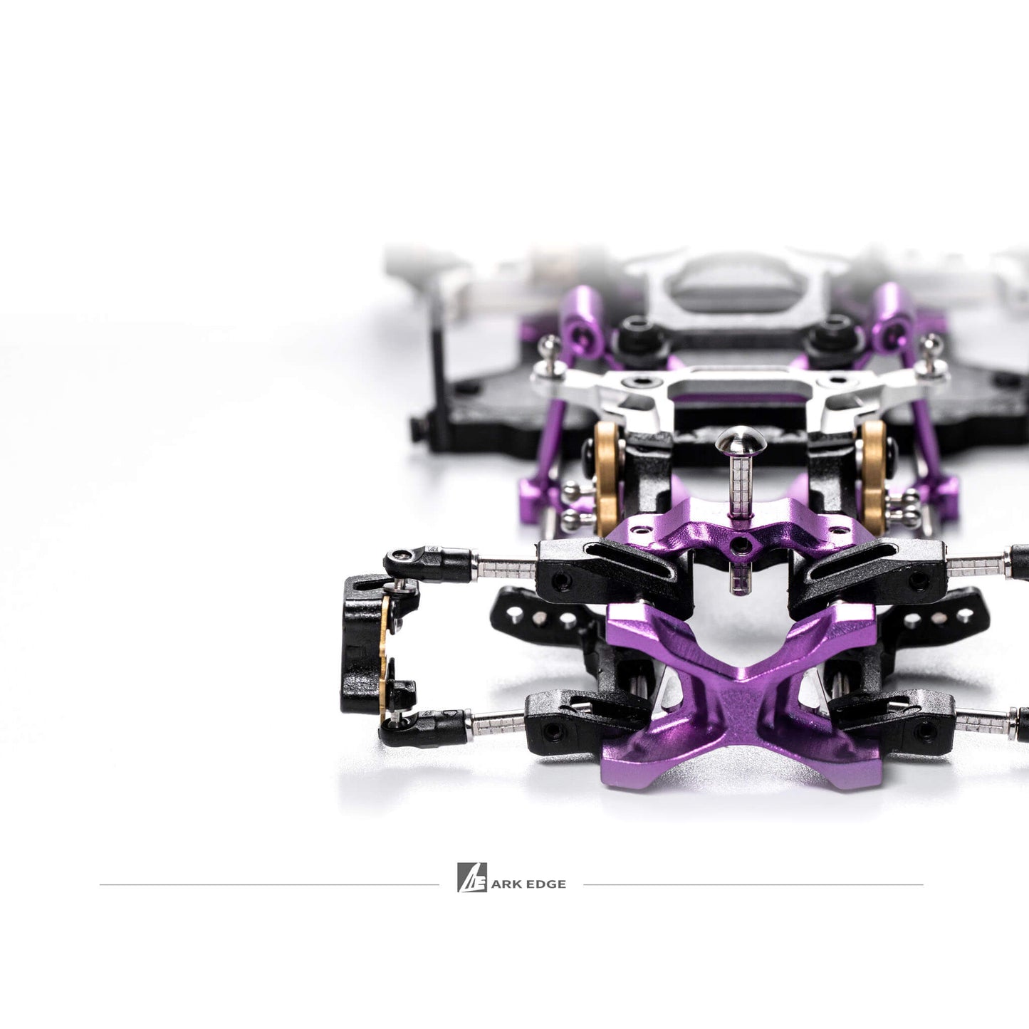ARKEDGE AE24X PRO 1/24 SCALE RWD RC DRIFT CHASSIS PURPLE [Pre-Assembled] - aedfx24zyz