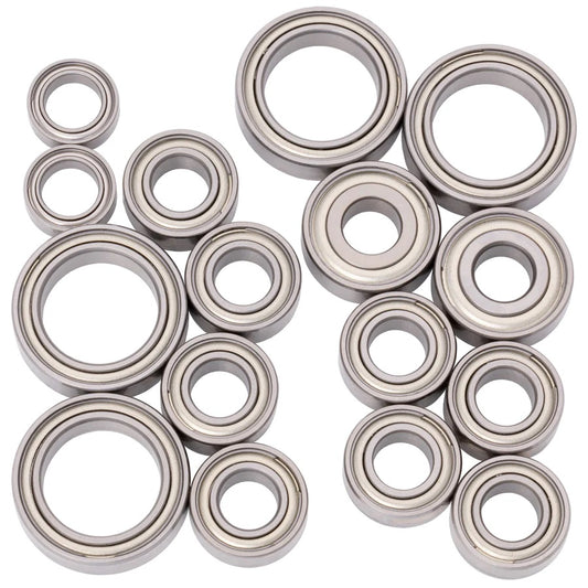 1Up Cv2 - Pro Ball Bearing Set - chrome/ceramic (Xray XB4 '23 Carpet)