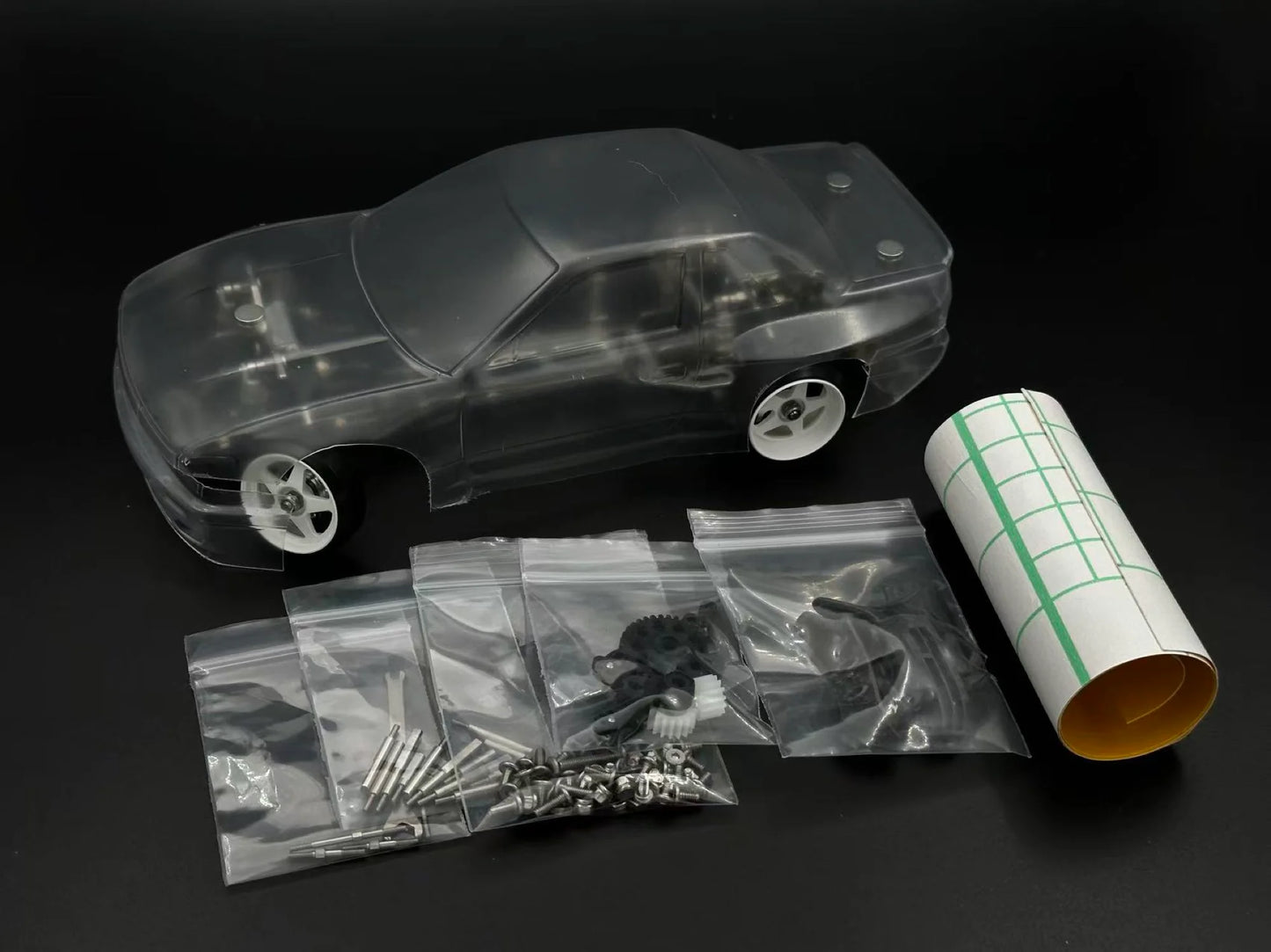 Rhino Racing RTS RWD Drift PRE-ASSEMBLED Chassis Kit (with Body, Rims, Tires) - RTS-2402