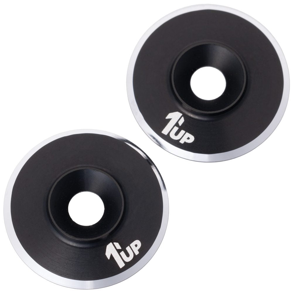 1Up LowPro 7075 alloy wing washers - pr (Black)