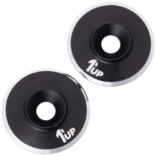 1Up LowPro 7075 alloy wing washers - pr (Black)