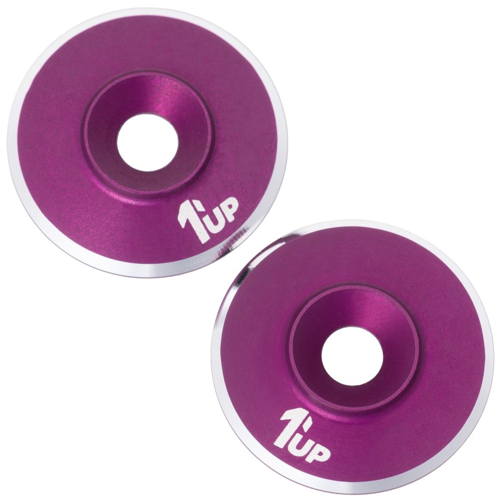 1Up LowPro 7075 alloy wing washers - pr (Purple)