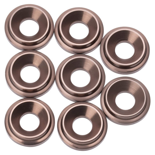 Premium LowPro 7075 alloy M3 Countersunk Washers - Gun Metal - 8pcs