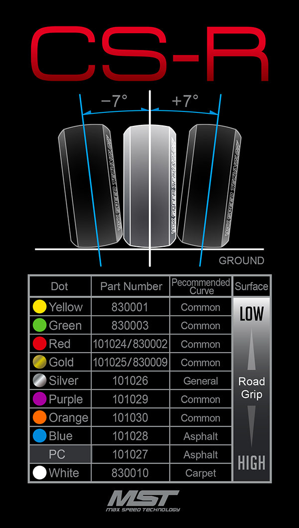 MST CS-R Tire (hardest) (4) PC - 101027