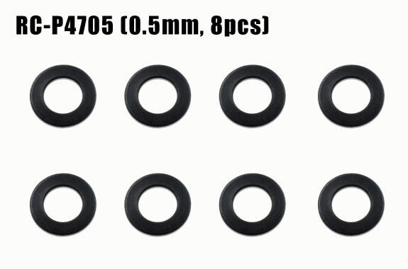 Reve D 0.5mm Precision Duracon Spacer 4x7x0.5mm (8pk) RC-4705