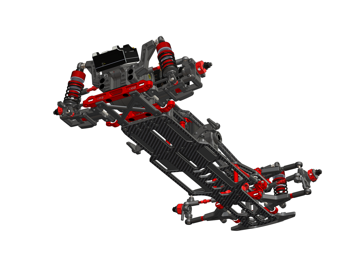 MST RMX 4 GT Competition-Level RWD Kit (red) - 532219R