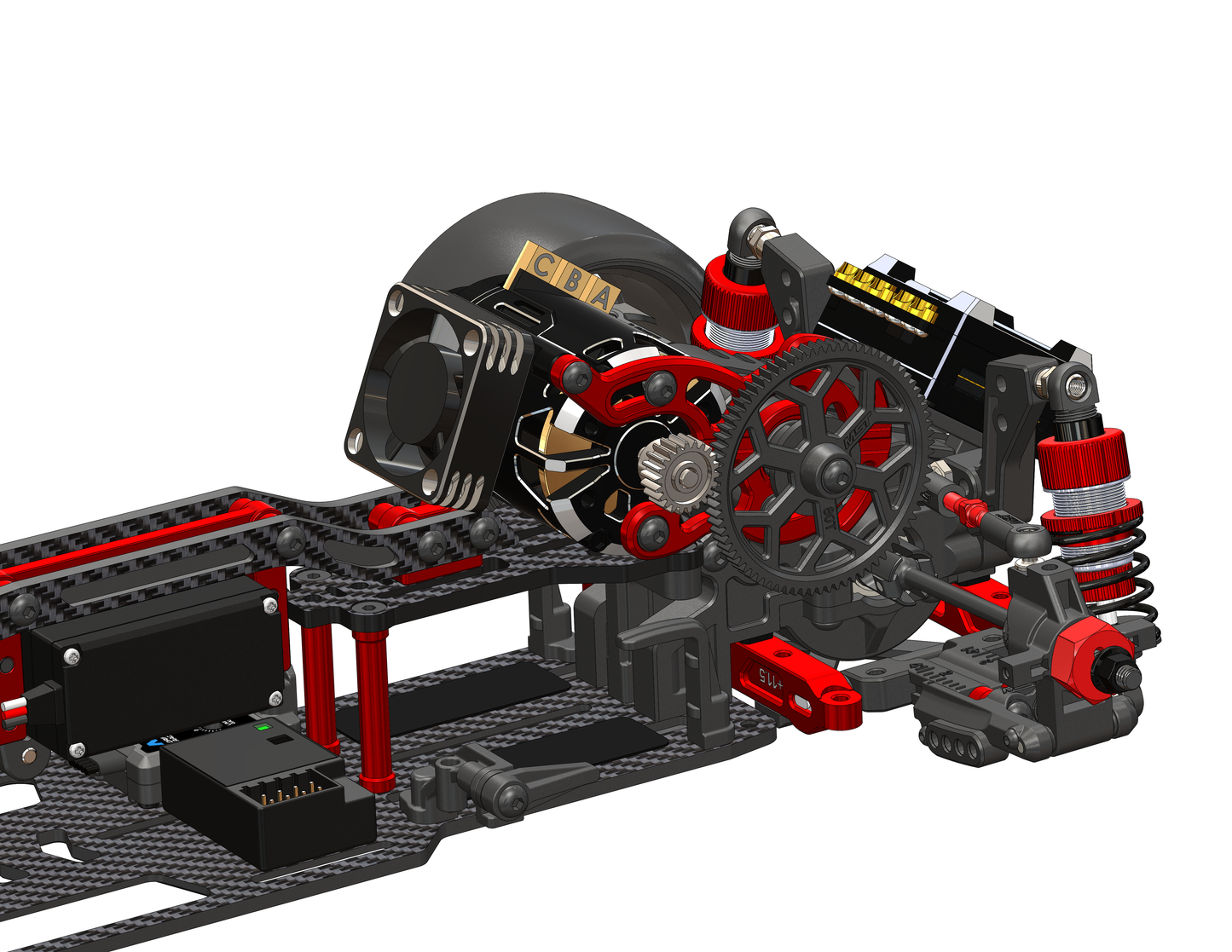 MST RMX 4 GT Competition-Level RWD Kit (red) - 532219R