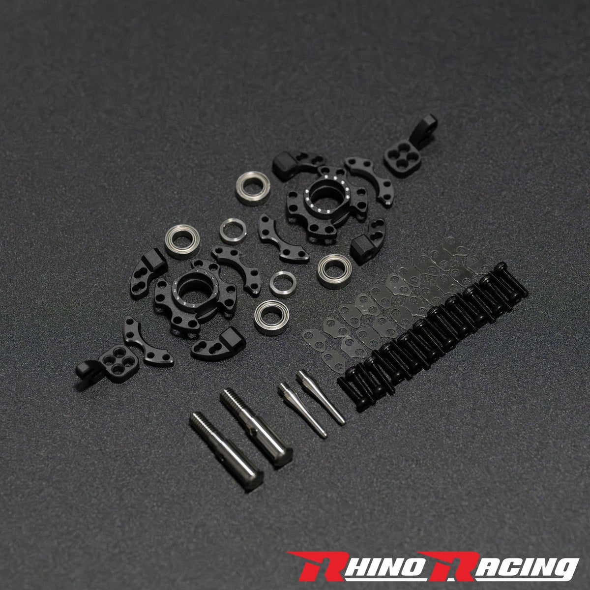 Rhino Racing SR Series Steering Blocks (RWD Knuckles) SILVER - RR-1405S