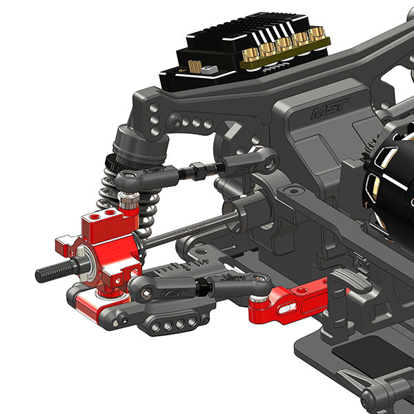 MST Alum. TMB rear hub set (black) - 210719BK