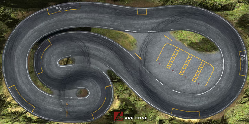 ARKEDGE A-Tile 1/24 Drift RC Track Home-use Size 1.2m x 2.4m - aedt004