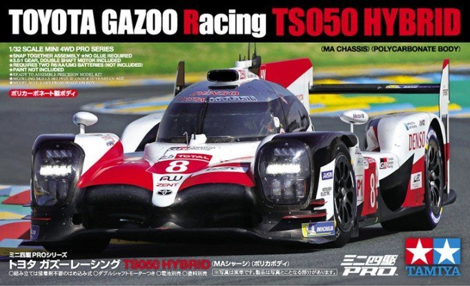 Tamiya 1/32 Mini 4WD MA Chassis Toyota GAZOO Racing TS050 Chassis Kit 18652