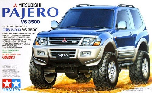 Tamiya 1/32 Mini 4WD Mitsubishi Pajero V6 3500 Chassis Kit 19023