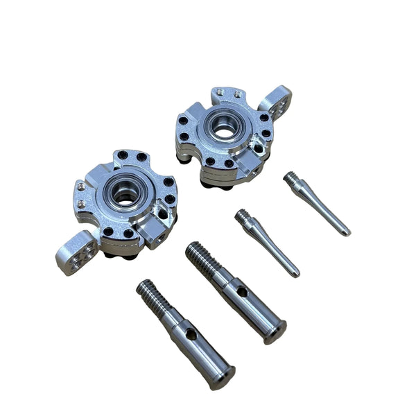 Rhino Racing SR Series Steering Blocks (RWD Knuckles) SILVER - RR-1405S