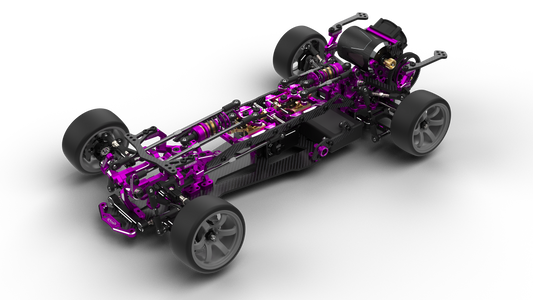 Azada AVALON 1/10 Drift Chassis Conversion Kit - PURPLE (VIOLET)