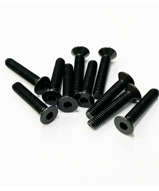 TOPLINE STEEL COUNTERSUNK SCREW BLACK 16mm - TSD-16BK