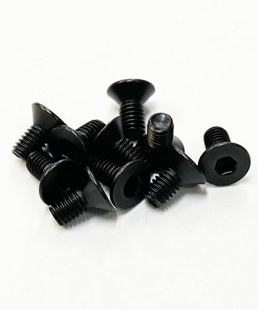 TOPLINE STEEL COUNTERSUNK SCREW BLACK 6mm - TSD-06BK