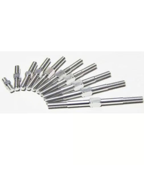 TOPLINE Duralumin Turnbuckle 10mm Silver (2pcs) - TT-10SI