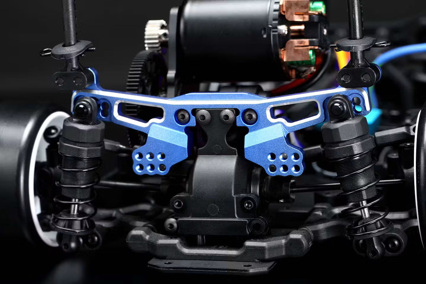 Yokomo Alum. Rear Shock Tower (Blue) - RD-018ABL