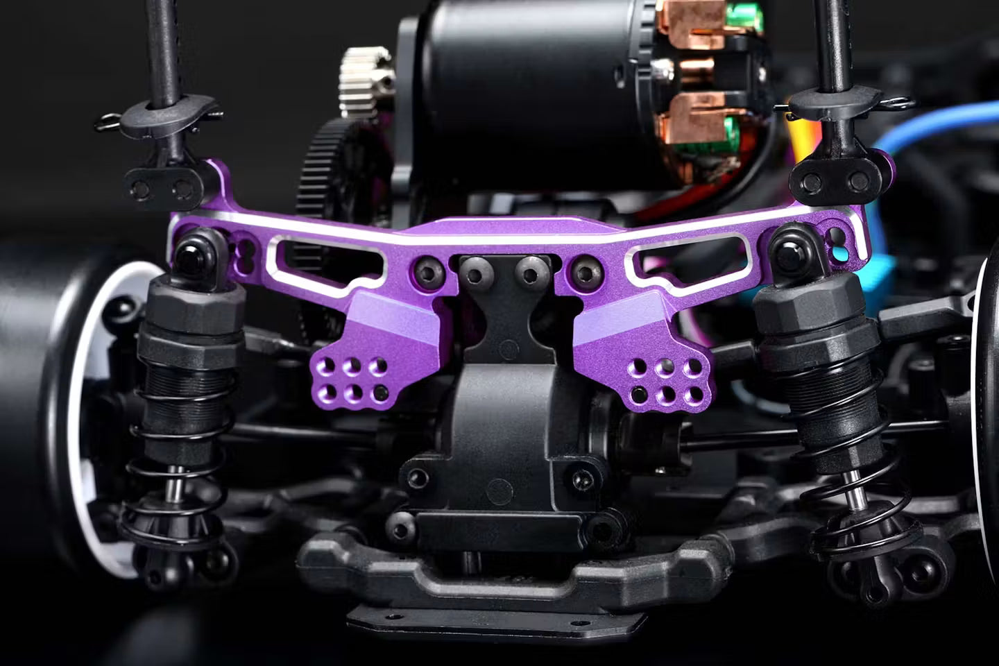 Yokomo Alum. Rear Shock Tower (Purple) - RD-018AP