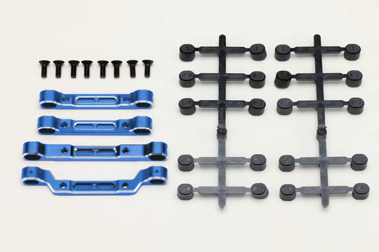 Yokomo Aluminium Adjustable Suspension Mount Set (for RD2.0) - Blue - RD-301ASBL